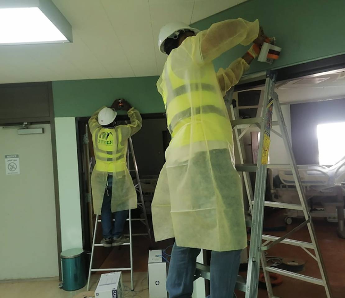 Precision and Dedication in Nurse Call System Installation at KAMC